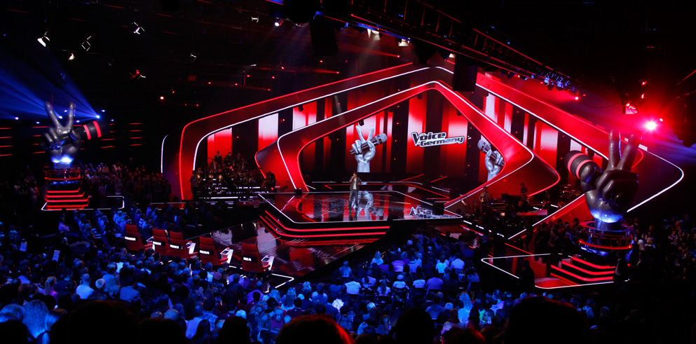 Clay Paky at "The Voice of Germany" TV show