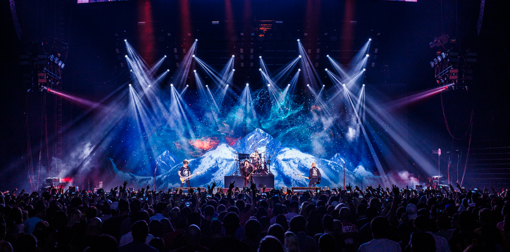Versatile Clay Paky Mythos Fixtures Shine on Fall Out Boy Summer Tour