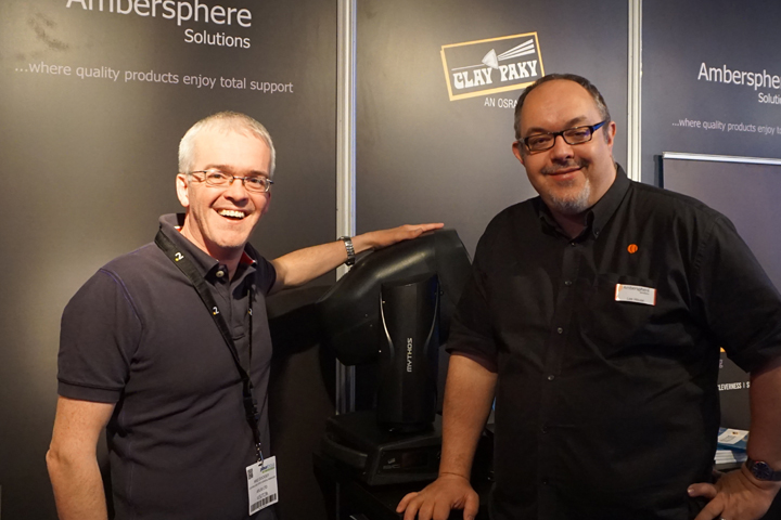 Left: Mike Docksey, Lighting & Video General Manager at Adlib / Right: Lee House, Ambersphere Technical Sales