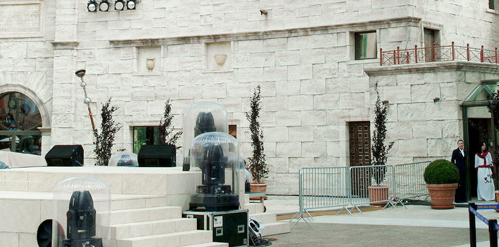 Clay Paky Alpha at the inauguration of the "Colosseo" in Europa Park