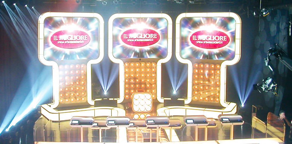 Clay Paky at “Il Migliore”, The Italian TV Quiz