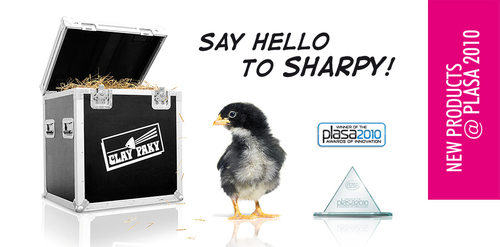 Clay Paky New Products @ Plasa 2010: SHARPY won the Plasa Awards!