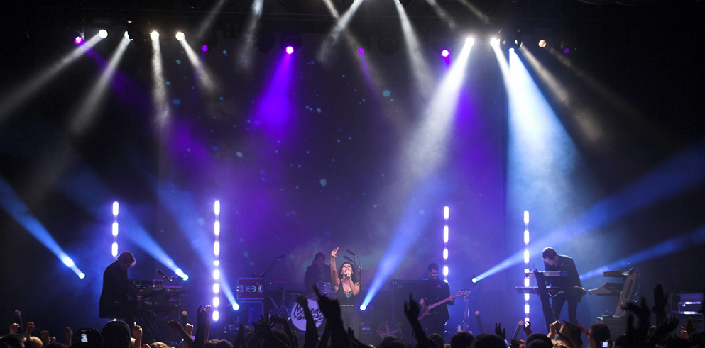 Entec Supplies Clay Paky Lighting for Marina & The Diamonds