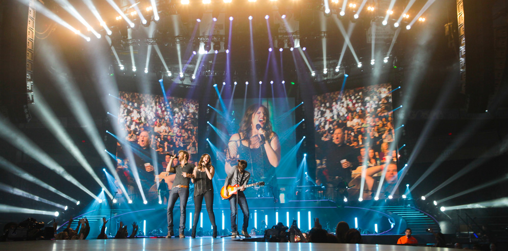 Clay Paky Sharpys Light Up Lady Antebellum’s World Tour