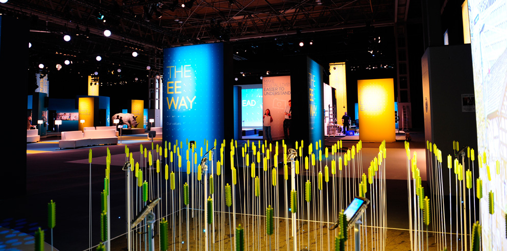 Clay Paky Fixtures Fire Up Mobile Company EE’s Internal Launch