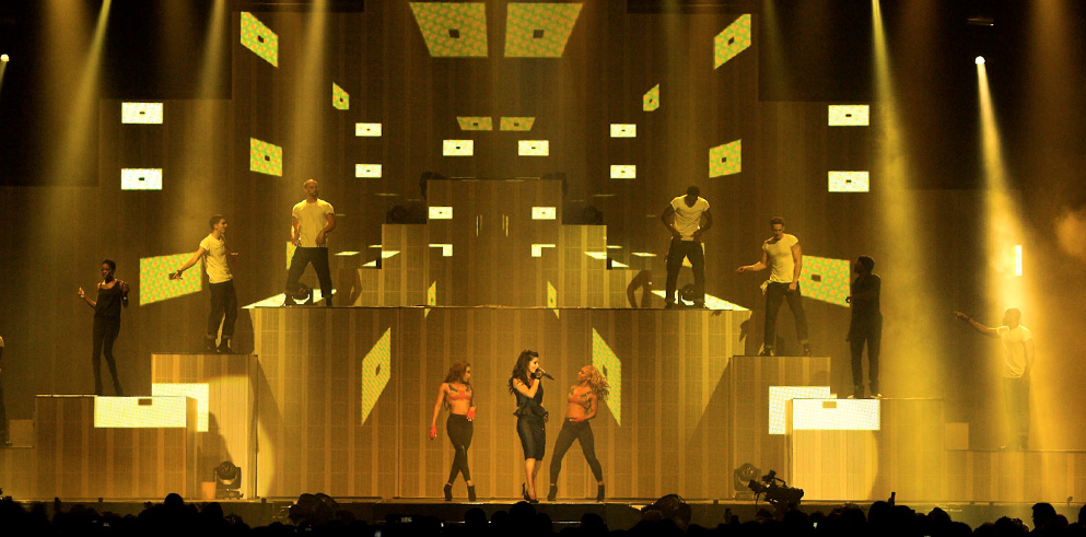 Clay Paky Sharpys add Pure Beams to High Impact Cheryl Cole Tour