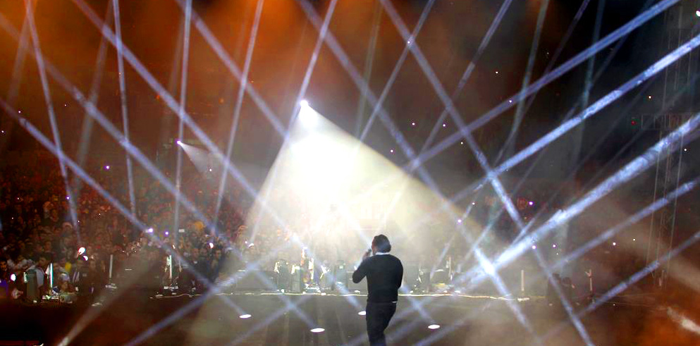 Clay Paky add Sparkle to Arab Singer Amr Diab’s Cairo Concert