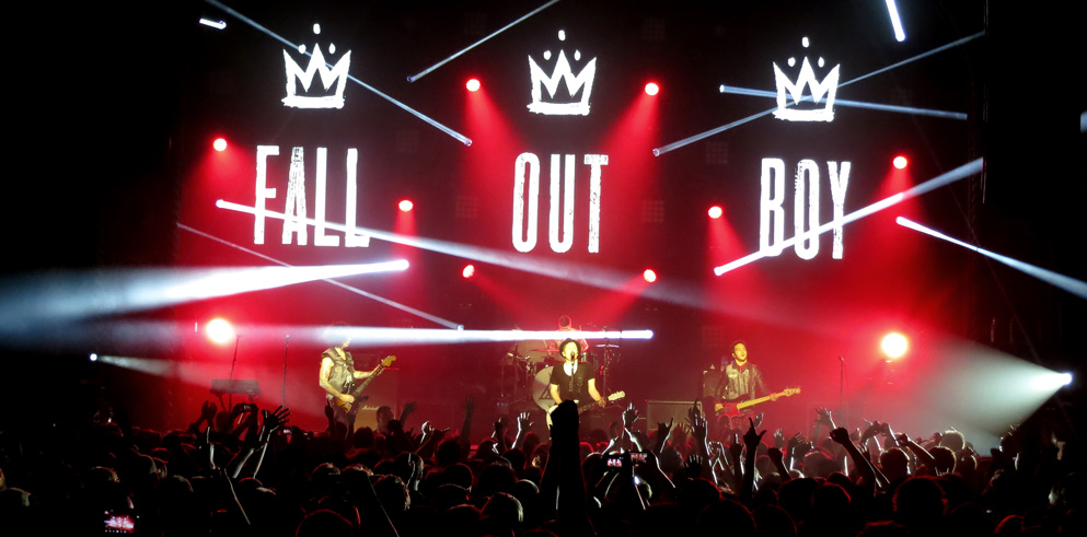 Clay Paky Sharpys Spotlight Fall Out Boy on Tour