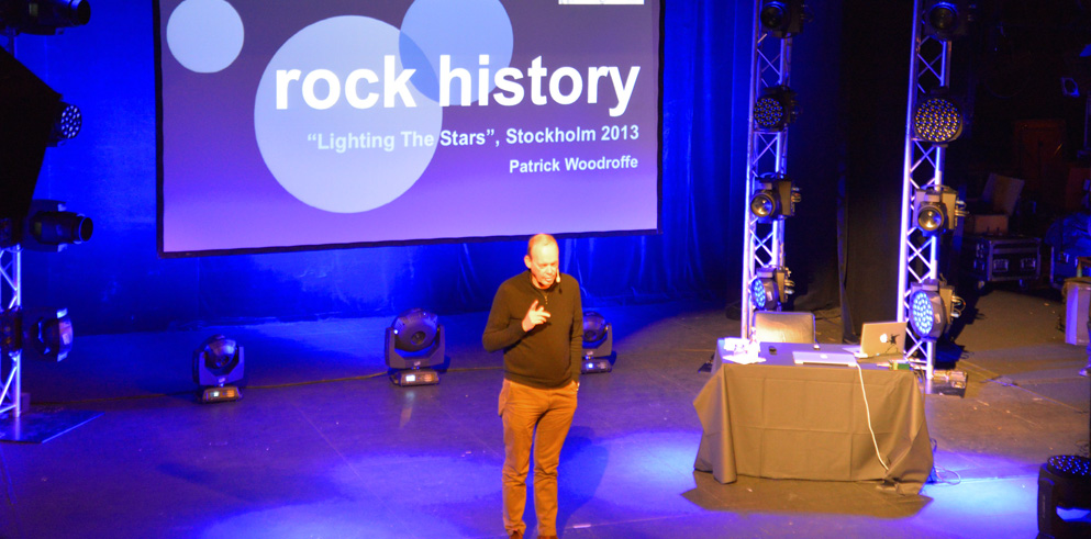 Interlite and Clay Paky take Patrick Woodroffe's lecture to Sweden