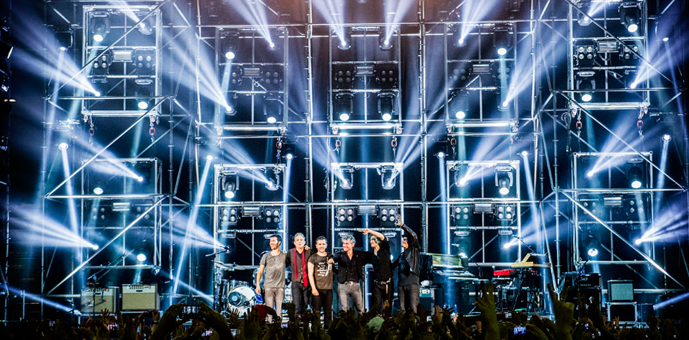 Clay Paky with Ligabue on his 2014 tour