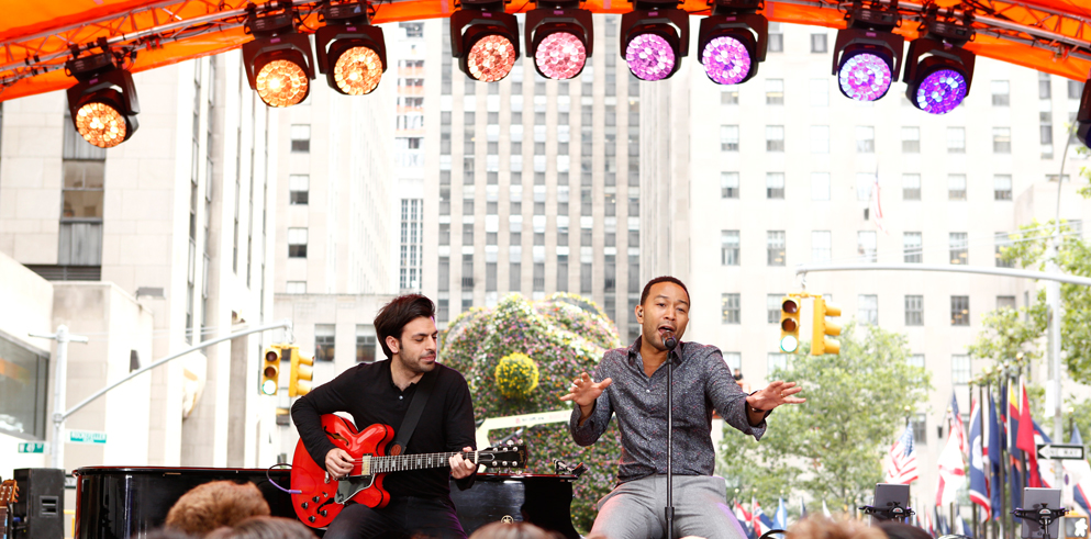 Clay Paky B-EYEs at “The Today Show” Summer Concert Series in Rockefeller Plaza