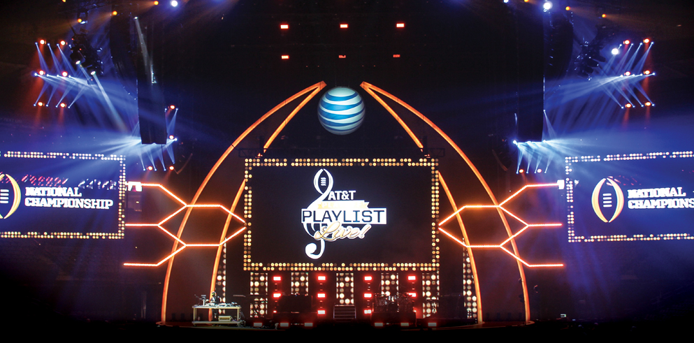 Clay Paky Sharpys at the College Football Playoff Weekend