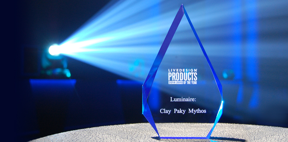 Clay Paky Mythos named product of the year at the Live Design Awards