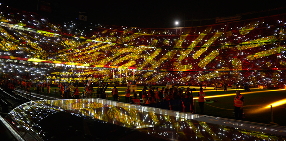 Clay Paky illuminates the FC Barcelona celebrations