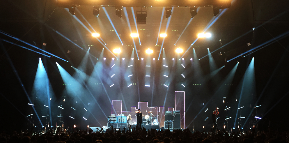 Clay Paky and Ambersphere in control with The Wombats at Ally Pally