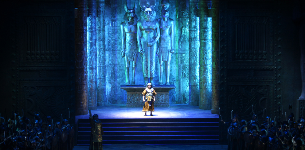 The Beijing Opera House presents AIDA, illuminated by Clay Paky