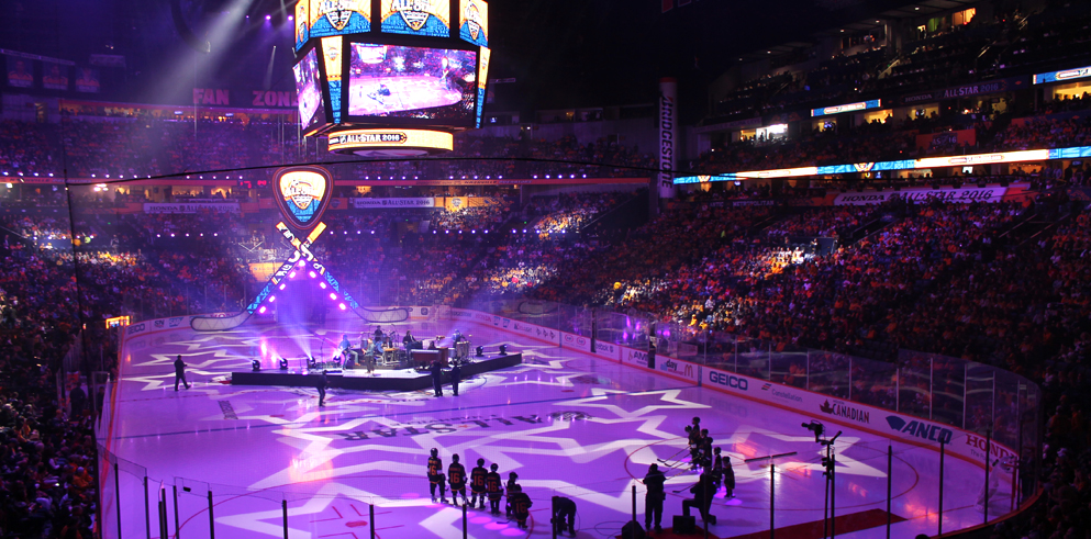 2016 Honda NHL All-Star Weekend Heats Up in Nashville Where Morris Deploys Clay Paky Lighting Fixtures