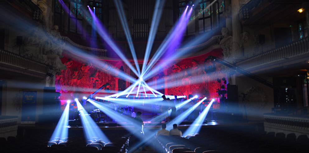 Light and color in the Palau de la Música of Barcelona with Claypaky