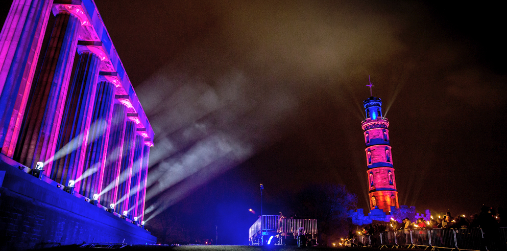 Claypaky Spheriscan delivers ethereal lighting effects at Edinburgh’s Hogmanay