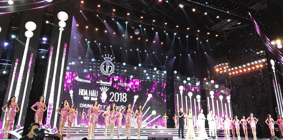 Claypaky Scenius Spot On for Miss Vietnam 2018
