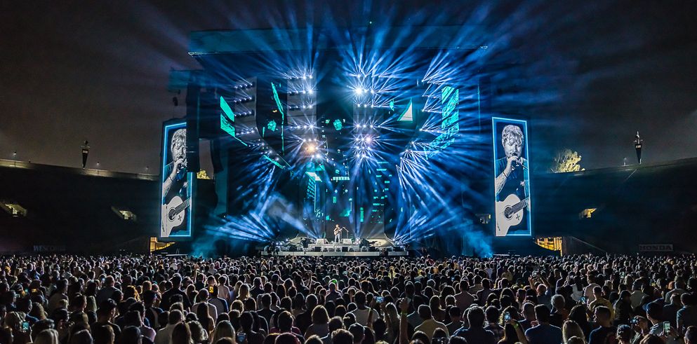 Claypaky Mythos 2 and Scenius Unico Fixtures Wrap Successful Ed Sheeran Divide Tour 2019