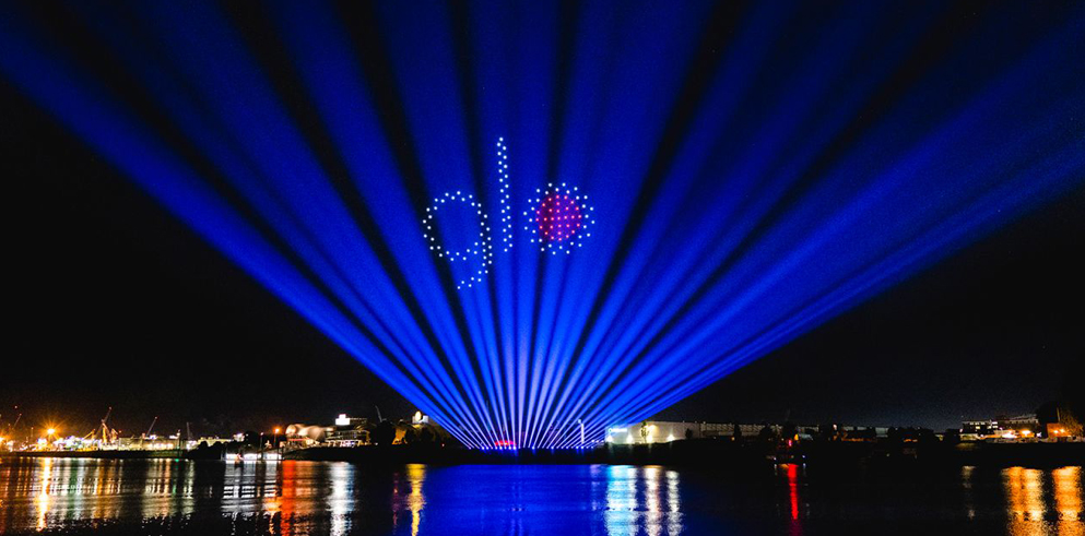 Claypaky Xtylos Fixtures Light Up Hamburg Sky in Spectacular Drone Light Show for British American Tobacco