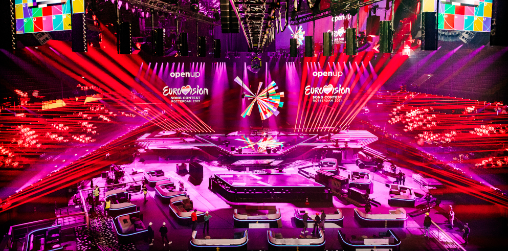 It's time for the Eurovision Song Contest 2021 in Rotterdam, where more than 480 Claypaky XTYLOS will bring the entire stage to life