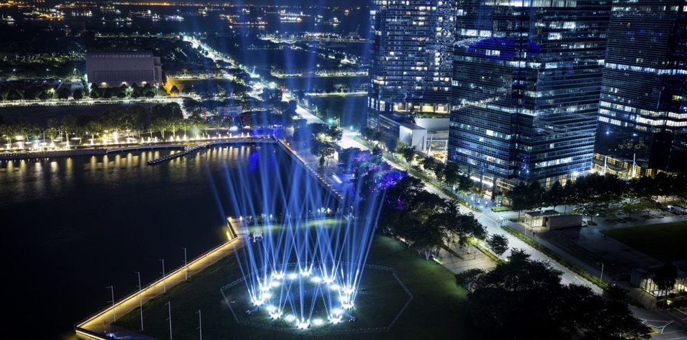 Claypaky Mythos 2 Fixtures “Shine a Light” on the Marina Bay Singapore Countdown to the New Year