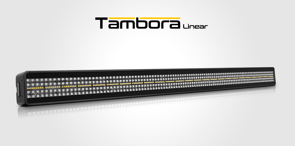 Claypaky TAMBORA LINEAR: a versatile new hybrid LED bar allowing you to paint stunning space age pixel art effects