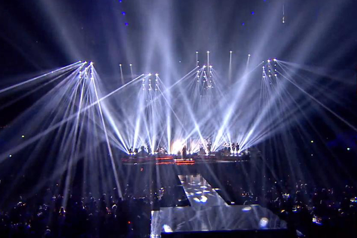 Adele performs at the Brit Awards 2012