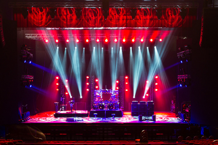 Dream Theater dramatically lit by Clay Paky HPE1500s