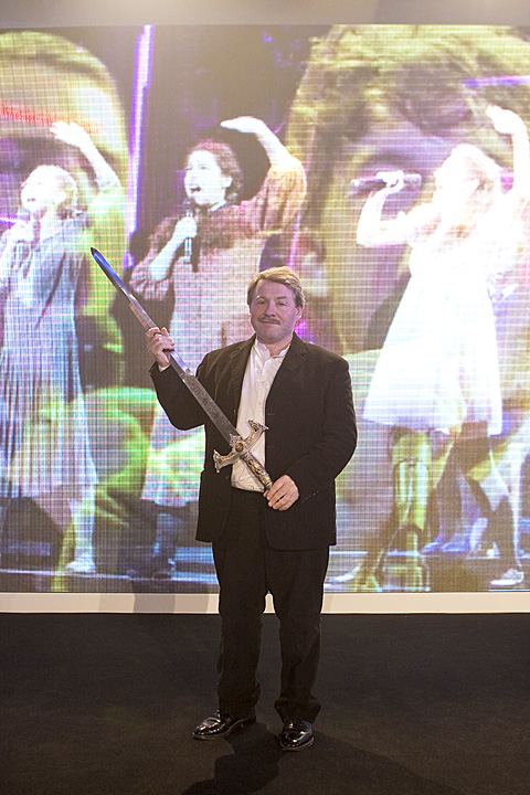 Alistair Grant accepts for Kevin Adams (Spring Awakening)