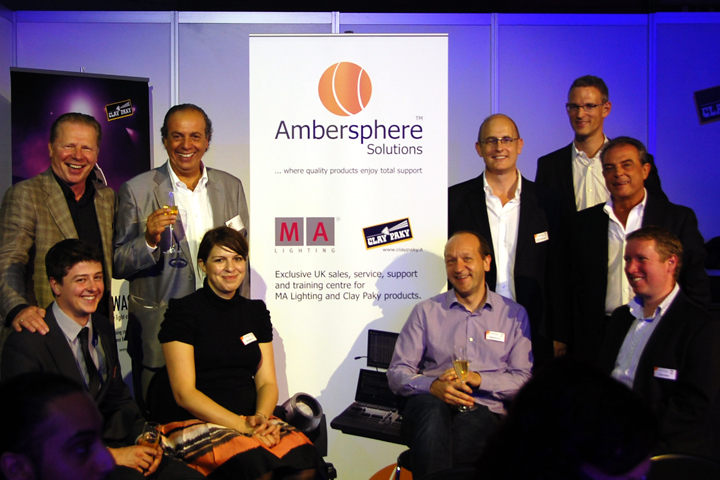 Ambersphere Team with Clay Paky and MA Lighting