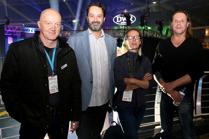 From L to R: James Sey (Pro-Systems), Durham Marenghi (LD), Paule Constable (LD), Tim Dunn (LD)