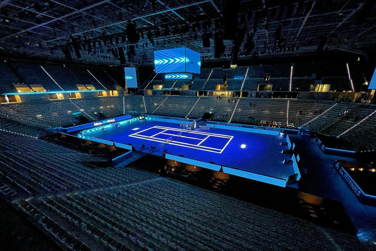 Claypaky illuminates the Nitto ATP Tennis Finals and Davis Cup with a mix of white light and spectacular special effects Claypaky