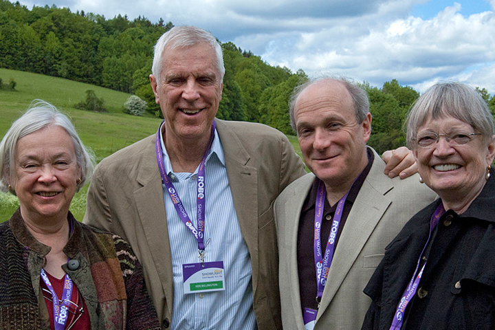 Speakers and delegates from Showlight 2013 included four NYC Lighting Designers: (from L to R) Beverly Emmons, Ken Billington, Don Holder, Jennifer Tipton.