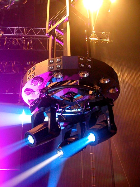 The tower with the projectors