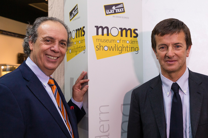 MoMS Inauguration - Pio Nahum (CEO Clay Paky) and Giorgio Gori (Major of Bergamo)