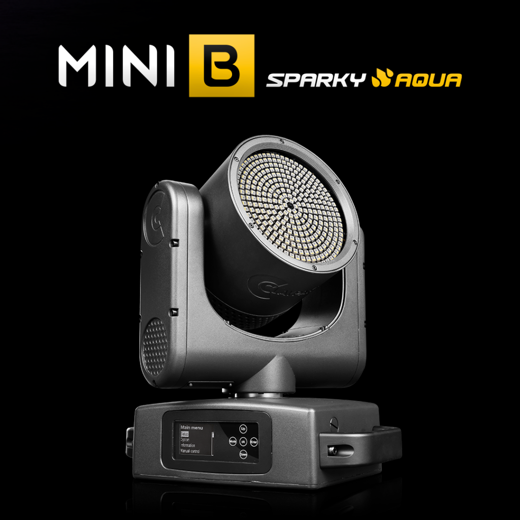 Claypaky @ Plasa 2024 - Welcome to Wonderlight - Mini-B Sparky Aqua