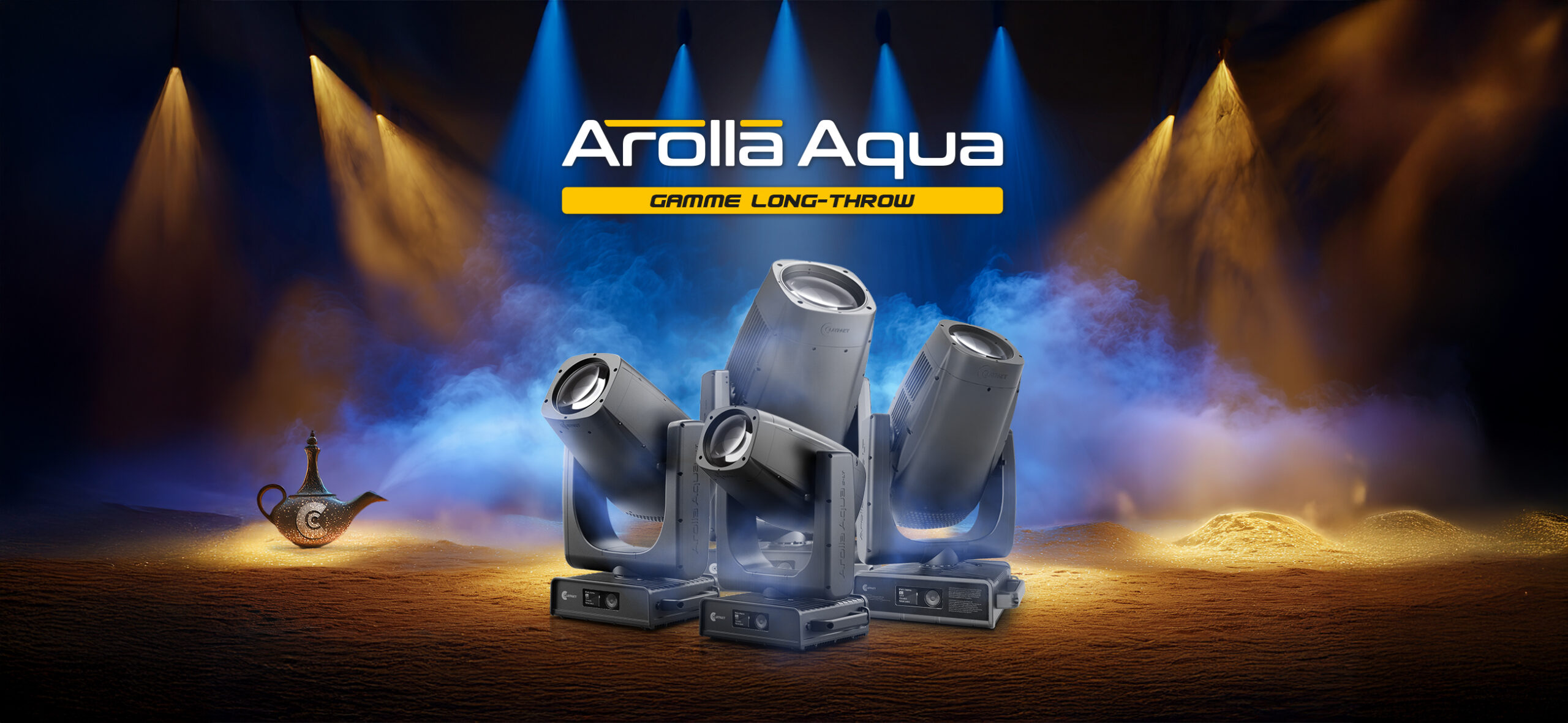 Claypaky Arolla Aqua Long-Throw family hero French